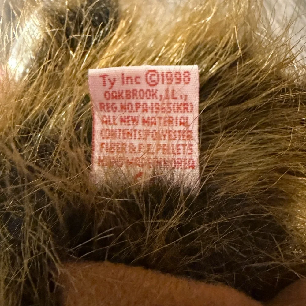 Ty Plush Kiwi Bird - Brown and Tan Fuzzy Beak Toy